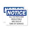 Signmission All Co-Pays And Deductibles Are Due At Time, 14 in W x Rectangle, Plastic OS-2PACK-NS-P-1014-L-10092 - alternate 1